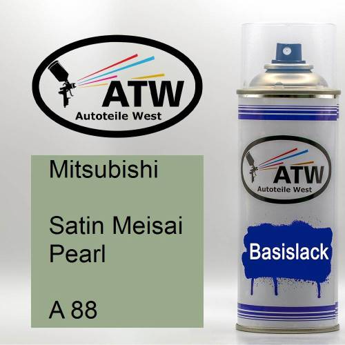 Mitsubishi, Satin Meisai Pearl, A 88: 400ml Sprühdose, von ATW Autoteile West.